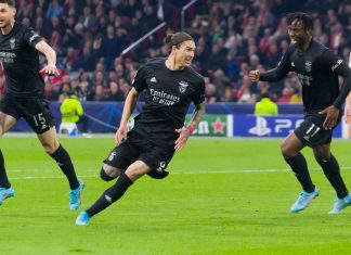 دوري أبطال أوروبا: مباراة أياكس أمستردام وبنفيكا تنتهي بتأهل الأخير لربع النهائي