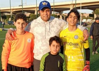 رشيد بنحمود في تداريب مدرسة حراس المرمى