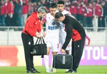 فحوصات جديدة للاعب الوداد لتحديد حجم الإصابة ومدة الغياب