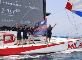 Vidéo.Tanger: Arrivée du 1er équipage de la course au large Globe 40