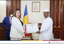 رئيس تشاد يستقبل بشرى حجيج