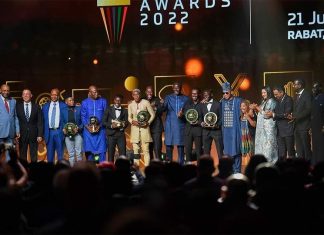 CAF Awards-2022: liste des vainqueurs