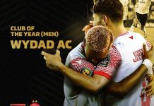 الوداد الرياضي يفوز بجائزة أفضل فريق في أفريقيا