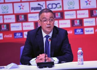 Vidéo.Coupe Arabe :Fouzi lekjaa reçoit les Lionceaux de l’Atlas