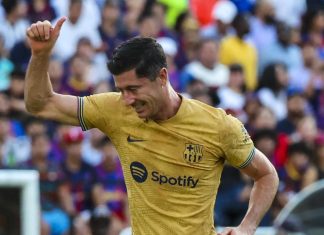 برشلونة يفوز على ريال سوسييداد وليفاندوفسكي يسجل ثنائية