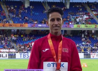 Mondiaux juniors : Le Marocain Benyazide remporte le bronze du 3000 m steeple
