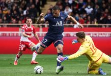 باريس سان جيرمان يتعادل في مباراته أمام موناكو