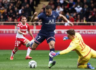 باريس سان جيرمان يتعادل في مباراته أمام موناكو