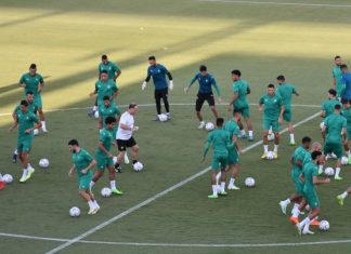 استعدادات المنتخب المغربي قبل مباراة الباراغواي