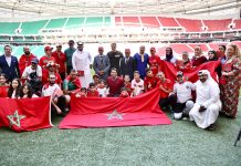 ملعب الثمامة يستقبل مشجعي المغرب قبل أسابيع من استضافته مباراتين لأسود الأطلس في المونديال