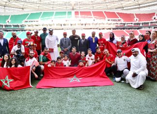 ملعب الثمامة يستقبل مشجعي المغرب قبل أسابيع من استضافته مباراتين لأسود الأطلس في المونديال