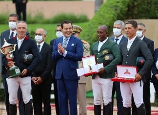 الفارس الغالي بوقاع يفوز بالجائزة الكبرى لصاحب الجلالة الملك محمد السادس للقفز على الحواجز بتمارة