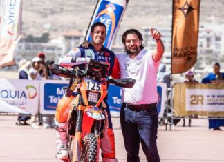 Rallye du Maroc : Le Marocain Amine Echiguer remporte l’étape 1B dans la catégorie moto « Rallye 3 »