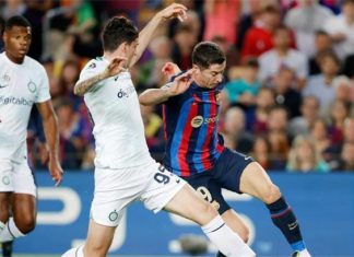 برشلونة يتعادل أمام إنتر ميلان مصعبا تأهله لثمن نهائي دوري الأبطال