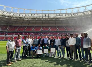 قطر 2022: أكثر من 23 مليون ساعة عمل آمنة في ملعب أحمد بن علي المونديالي