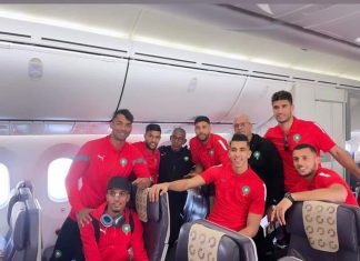 تأجيل عودة الفريق الوطني المغربي لأرض الوطن ليوم غد الثلاثاء