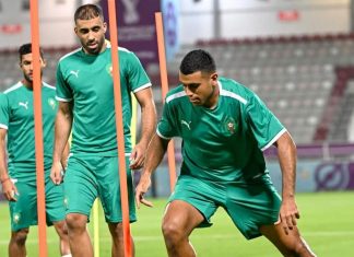المنتخب الوطني يواصل تداريبه استعدادا لنهائيات كأس العالم