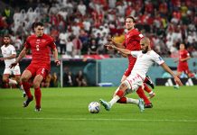 التعادل السلبي يحسم مباراة تونس والدنمارك