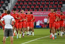 آخر حصة تدريبية للمنتخب المغربي قبل مباراة بلجيكا