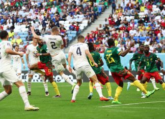 مباراة مثيرة بين الكاميرون وصربيا انتهت بالتعادل