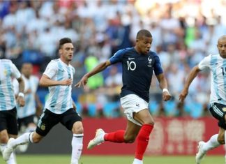 المنتخب الفرنسي أمام نظيره الأرجنتيني في نهائي كأس العالم