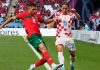المنتخب المغربي في مواجهة كرواتيا في مباراة تحديد المراكز