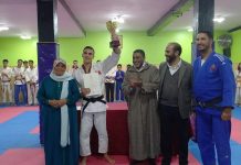 بالصور.. في أجواء احتفالية ..نادي الأسد الرياضي يحتفل بأبطاله المتوجين في البطولة العربية للجيدو بمراكش