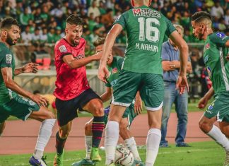 أولمبيك آسفي يفوز على الرجاء الرياضي بثلاثة أهداف لهدف