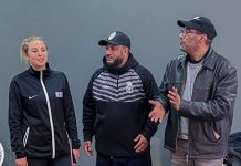 بالصور حكمة مغربية تجتاز اختبارا دوليا و جامعة كرة السلة تحتفي بها