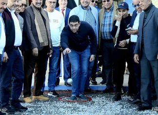 بالصور ..المهدي بنسعيد يفتتح نادي للكرة الحديدية بالرباط