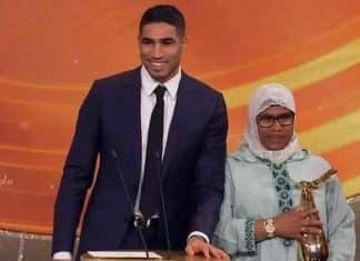 تتويج أشرف حكيمي بجائزة أفضل رياضي عربي