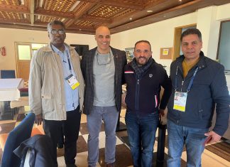 بالصور.. صحافيون أفارقة وعرب في زيارة للمركز الوطني للكاراطي