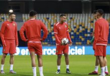 آخر حصة تدريبية للمنتخب الوطني قبل مواجهة البرازيل