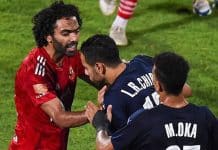 إيقاف حسين الشحات لمبارتين بعد اعتدائه على محمد الشيبي