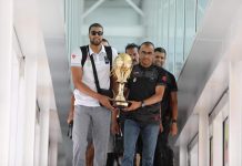 حفل استقبال للمنتخب المغربي لكرة السلة بعد التتويج القاري