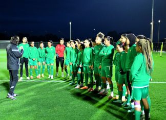 آخر حصة تدريبية للمنتخب الوطني النسوي استعدادا لمواجهة كولومبيا