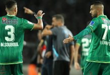 الرجاء الرياضي يرتقي للمركز الثاني بعد فوزه على اتحاد تواركة