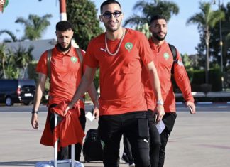 استقبال كبير لبعثة المنتخب المغربي بأبيدجان