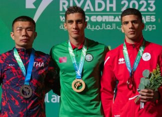المغرب ينتزع ميدالية ذهبية وميدالية فضية وثلاث ميداليات نحاسية خلال منافسات الألعاب القتالية العالمية الرياض 2023