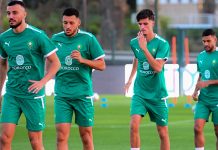 أول حصة تدريبية للمنتخب الوطني استعدادا لمواجهتي كوت ديفوار وليبيريا