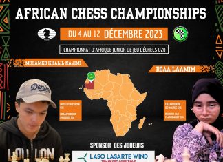 LE MAROC AU CHAMPIONNAT D´AFRIQUE JUNIOR DE JEU D´ÉCHECS