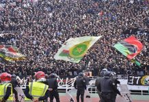 الجيش الملكي يعاقب بخوض خمس مباريات بدون جمهور