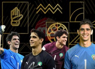 ياسين بونو يتوج بجائزة أفضل حارس مرمى في إفريقيا