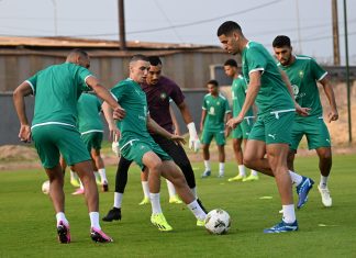 استعدادات المنتخب الوطني المغربي لمباراته أمام الكونغو الديمقراطية