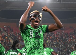 منتخب نيجيريا يفوز على الكاميرون ويحجز بطاقة عبوره لربع نهائي “الكان”