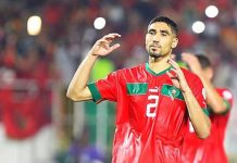 أشرف حكيمي يوجه رسالة اعتذار للجماهير المغربية