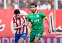 التعادل الإيجابي يحسم مباراة الرجاء والمغرب التطواني