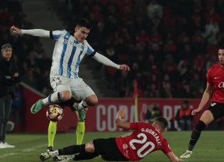 مايوركا يتعادل مع ضيفه ريال سوسيداد في نصف نهائي كأس ملك إسبانيا