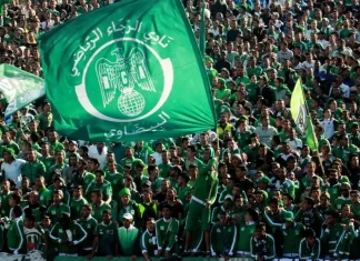 4 مباريات للرجاء الرياضي بدون جمهور