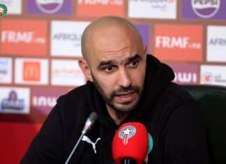 الركراكي: لا يمكننا أن نكون سعداء بعد هذا الأداء.. ويجب البحث عن الحلول